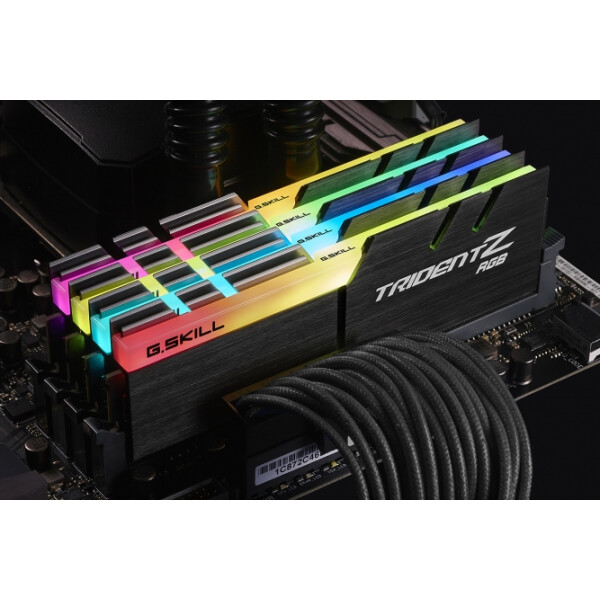 G.Skill Trident Z RGB (For AMD) F4-3200C16Q-32GTZRX, 32 GB, 4 x 8 GB, DDR4, 3200 MHz, 288-pin DIMM