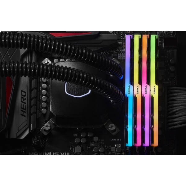 G.Skill Trident Z RGB (For AMD) F4-3200C16Q-32GTZRX, 32 GB, 4 x 8 GB, DDR4, 3200 MHz, 288-pin DIMM