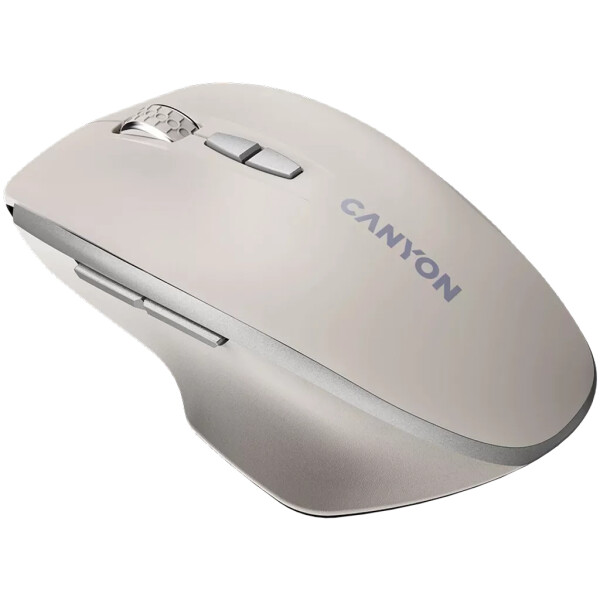 Canyon pel MW-21 BlueLED 7buttons Wireless Cosmic Latte, rechts, Optisch, RF Wireless, 1600 DPI, Beige