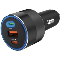 SANDBERG Car Charger 3in1 130W USB-C PD, Auto,...