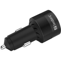 SANDBERG Car Charger 3in1 130W USB-C PD, Auto, Zigarettenanzünder, 20 V, Schwarz