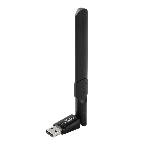 Edimax EW-7822UAD, Kabellos, USB, WLAN, Wi-Fi 5 (802.11ac), 867 Mbit/s, Schwarz