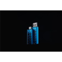 Kingston IronKey 32GB USB-C Keypad 200C, FIPS 140-3 Lvl 3 (ausstehend) AES256, 32 GB, USB Typ-C, 3.2 Gen 1 (3.1 Gen 1), 145 MB/s, Schutzhülle, Blau