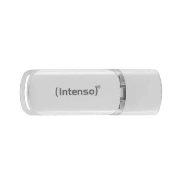 Intenso Flash Line, 64 GB, USB Typ-C, 3.2 Gen 1 (3.1 Gen 1), 70 MB/s, Kappe, Weiß