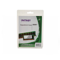 PATRIOT Memory Signature Line PSD34G16002S - 4 GB - 1 x 4 GB - DDR3 - 1600 MHz - 204-pin SO-DIMM