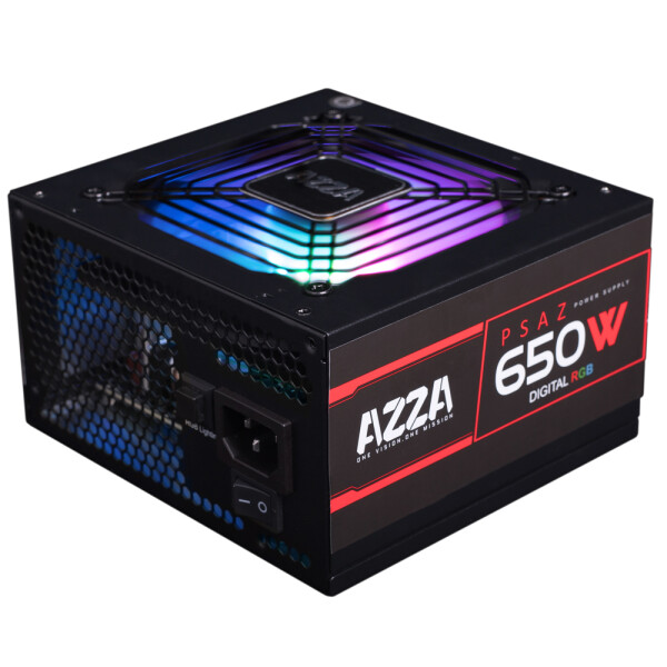 AZZA PSAZ-650W(ARGB), 650 W, 200 - 240 V, 47 - 53 Hz, 100 W, 576 W, 100 W