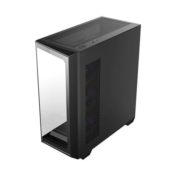 Antec C3, Midi Tower, PC, Schwarz, ATX, ITX, micro ATX, Glas, Kunststoff, Stahl, 16 cm