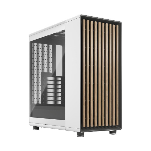 Fractal Design North, PC, Weiß, ATX, micro ATX, Mini-ITX, Stahl, Gehärtetes Glas, 17 cm, 35,5 cm