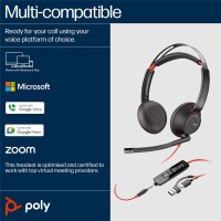 Poly Blackwire 5220 Stereo USB-C Headset+ - Headset - 20 KHz