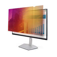 StarTech.com 24 Zoll 16:9 Monitor Blickschutz Gold, Zweiseitiger Blickschutzfilter mit Erhöhter Privatsphäre, Glänzende Bildschirm Blickschutzfolie, Abnehmbarer Blaulichtfilter mit +/- 30° Sicht Winkel, 61 cm (24"), 16:9, Monitor, Rahmenloser Blicksch