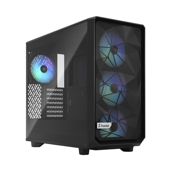 Fractal Design Meshify 2 Lite - PC - Schwarz - ATX - EATX - micro ATX - Mini-ITX - Stahl - Gehärtetes Glas - Multi - Taschenlüfter