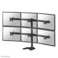 Neomounts FPMA-D700DD6 Monitor-Ständer 10-27" - Freistehend/Grommet - 25,4 cm (10") - 68,6 cm (27") - 100 x 100 mm - Höhenverstellung - Schwarz