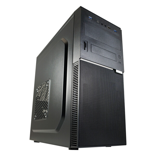 LC-Power LC-7041B-ON, Midi Tower, PC, Schwarz, ATX, micro ATX, Mini-ITX, Metall, Kunststoff, Gaming