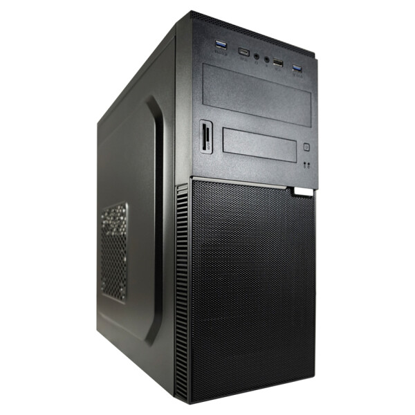 LC-Power LC-7041B-ON, Midi Tower, PC, Schwarz, ATX, micro ATX, Mini-ITX, Metall, Kunststoff, Gaming