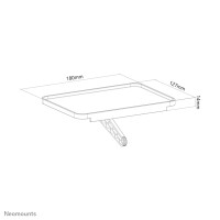 Neomounts Multimedia-Halterung, Kunststoff, Schwarz, 6 kg, 180 mm, 47 mm, 185 mm