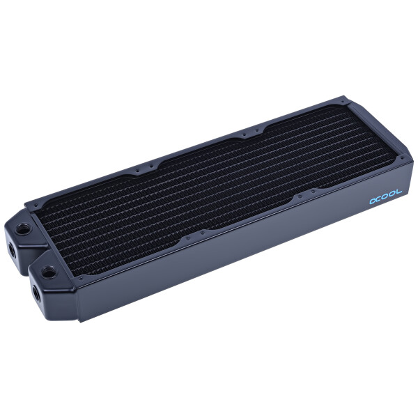 Alphacool NexXxoS XT45, Kühlkörper, Kupfer, Stahl, Schwarz, 124 mm, 400 mm, 46 mm