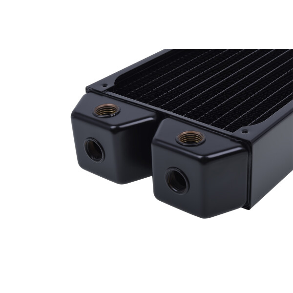 Alphacool NexXxoS XT45, Kühlkörper, Kupfer, Stahl, Schwarz, 124 mm, 400 mm, 46 mm