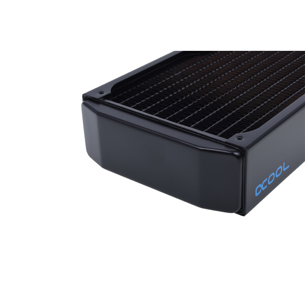 Alphacool NexXxoS XT45, Kühlkörper, Kupfer, Stahl, Schwarz, 124 mm, 400 mm, 46 mm