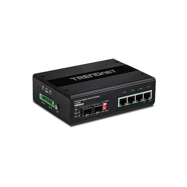 TRENDnet TI-UPG62, Unmanaged, L2, Gigabit Ethernet (10/100/1000), Vollduplex, Power over Ethernet (PoE), Wandmontage