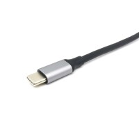 Equip USB-C 5-in-1 Multifunktionsadapter - Kabelgebunden - USB 3.2 Gen 1 (3.1 Gen 1) Type-C - 100 W - Schwarz - Grau - 5 Gbit/s - 4096 x 2160 Pixel