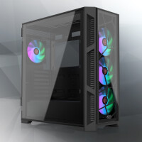 RAIJINTEK PONOS Ultra, Midi Tower, PC, Schwarz, ATX,...