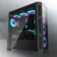 RAIJINTEK PONOS Ultra, Midi Tower, PC, Schwarz, ATX,...