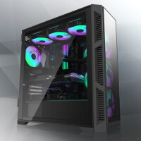 RAIJINTEK PONOS Ultra, Midi Tower, PC, Schwarz, ATX,...