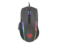 natec Gaming Maus Xenon 220 G2 RGB kabelgeb. schwarz - Maus - 12.800 dpi