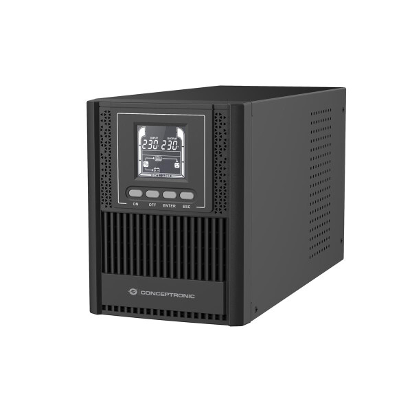 Conceptronic ZEUS52E1K 1000VA 900W Online Tower USV, IEC, Doppelwandler (Online), 1 kVA, 900 W, Sine, 220 V, 240 V