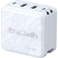 AVer Ladedock Core Go GC313 White 100W GaN HDMI