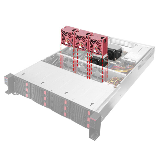 SilverStone RM22-312, HDD / SSD-Gehäuse, 2.5/3.5 Zoll, SAS, SAS-2, SAS-3, SATA, Serial ATA II, Serial ATA III, 12 Gbit/s, Hot-Swap, Edelstahl