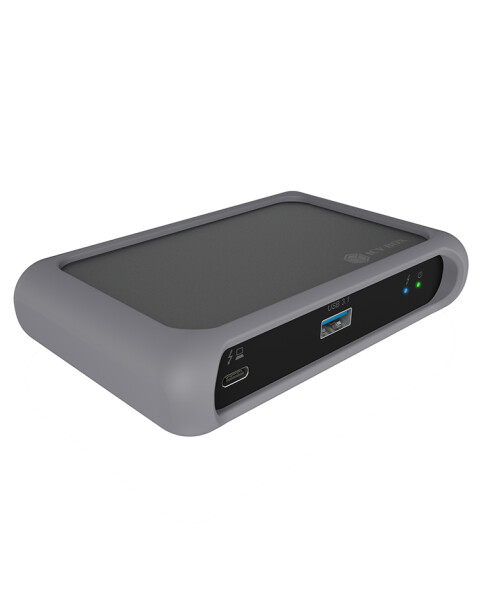ICY BOX IB-HUB801-TB4 - Thunderbolt 4 - Thunderbolt 4 - USB 3.2 Gen 2 (3.1 Gen 2) Type-A - 40000 Mbit/s - 60 Hz - 3840 x 2160 - 7680 x 4320 - Anthrazit - Schwarz