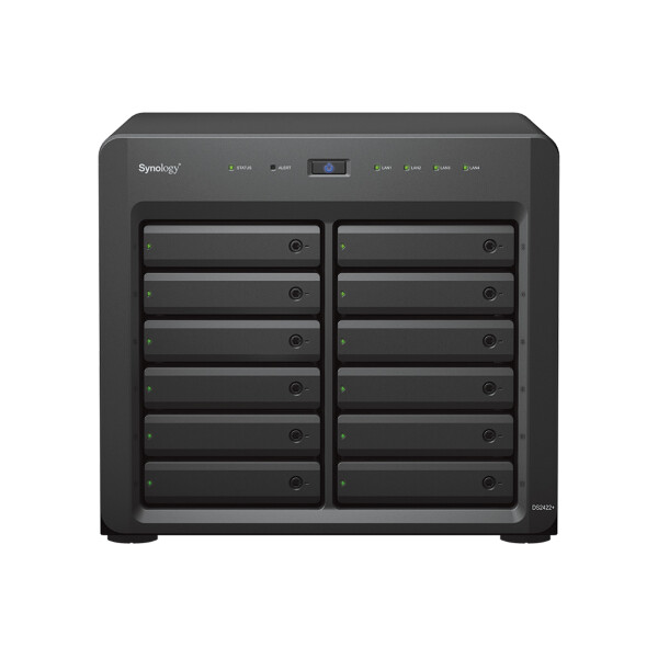 Synology DiskStation DS2422+, NAS, Desktop, Ryzen Embedded, V1500B, 4 GB, DDR4