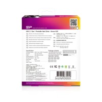 Silicon Power Armor A30 - 2 TB - 2.5" - 3.2 Gen 1 (3.1 Gen 1) - Schwarz