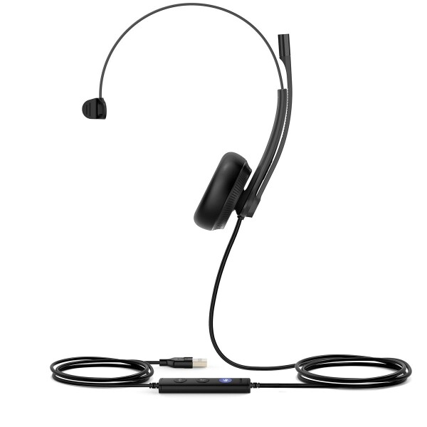 Yealink UH34 Mono Teams Headset - Kabelgebunden - Büro/Callcenter - 20 - 20000 Hz - 88 g - Kopfhörer - Schwarz