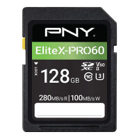 PNY EliteX-PRO60, 128 GB, SDXC, Klasse 10, UHS-II, 280...