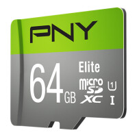 PNY Elite - 64 GB - MicroSDXC - Klasse 10 - Class 1 (U1)...