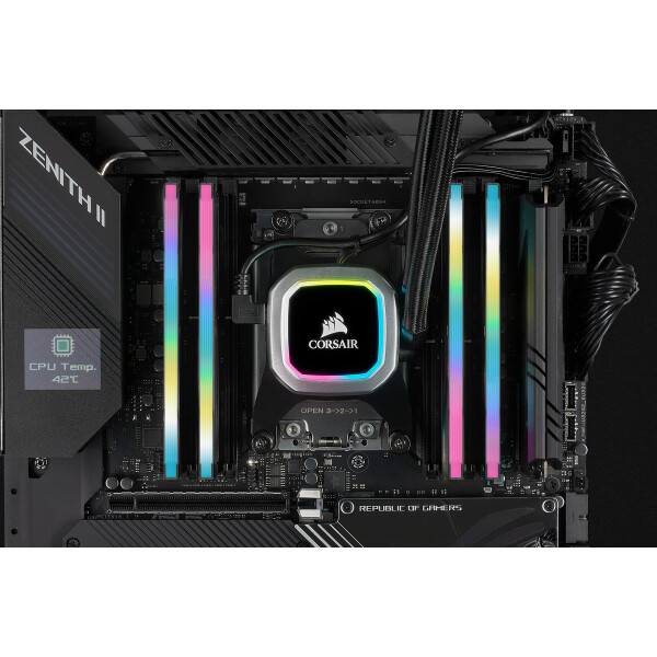 Corsair Vengeance RGB Pro CMH64GX4M4D3600C18, 64 GB, 4 x 16 GB, DDR4, 3600 MHz, 288-pin DIMM