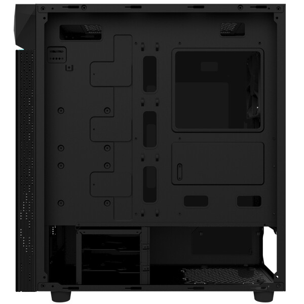 Gigabyte C200, Midi Tower, PC, Schwarz, ATX, micro ATX, Mini-ITX, Glas, Kunststoff, Stahl, 16,5 cm