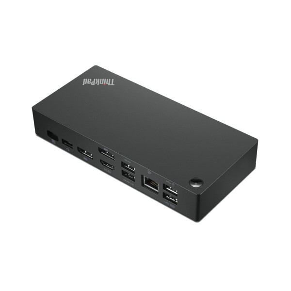 Lenovo 40AY0090IT, Kabelgebunden, USB 3.2 Gen 1 (3.1 Gen 1) Type-C, 10,100,1000 Mbit/s, Schwarz, 4K Ultra HD, 3840 x 2160 Pixel