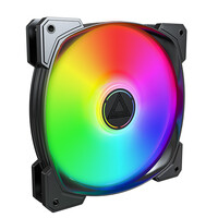 MONTECH HP140 ARGB PWM 140x140x25 schwarz 140 mm - 29,2 dB - 1.760 rpm