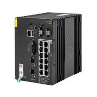 HPE Networking CX 4100i 12p 1GbE 8p Class4 PoE and 4p Class6 PoE 2p SFP+ DIN Mount Switch - Managed - L2 - Gigabit Ethernet (10/100/1000) - Power over Ethernet (PoE) - Rack-Einbau - 4U