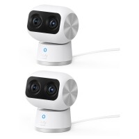 Anker Innovations Eufy Indoor Cam S350 - IP-Sicherheitskamera - Drinnen - Kabellos - Tisch/Bank - Schwarz - Weiß - Glühbirne
