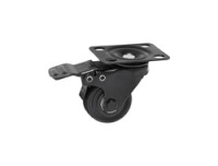 V7 RM4CASTERS-1E - Lenkrolle - Schwarz - Kautschuk - Stahl - 50 mm - 120 mm - 80 mm