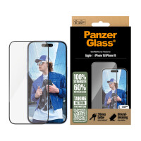 PanzerGlass Displayschutz für iPhone 16 & 15 - Ultra-Wide Fit