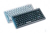 Cherry Slim Line Compact-Keyboard G84-4100 - Tastatur - Laser - QWERTZ - Grau