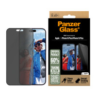 PanzerGlass Privacy Displayschutz für iPhone 16 Plus & 15 - Ultra-Wide