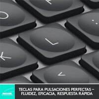 Logitech MX Keys Mini - Mini - Kabellos - RF Wireless + Bluetooth - QWERTY - LED - Graphit