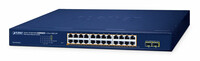 Planet Poe+ Web Smart Switch GS-2210-24P2S - Switch - 1 Gbps
