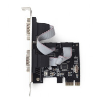 Gembird SPC-22 - PCIe - Seriell - Niedriges Profil - PCIe 1.1 - RS-232 - Schwarz